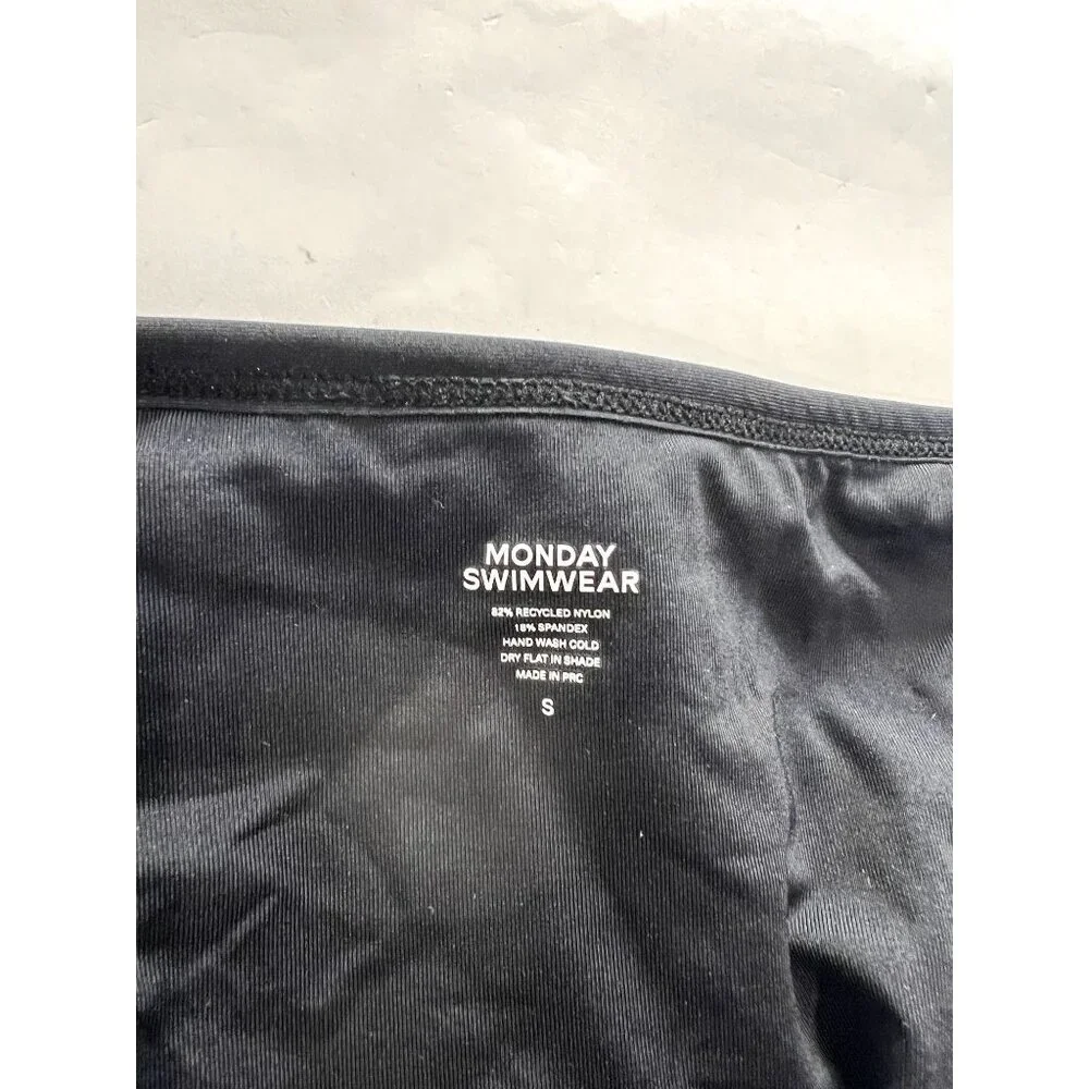 MONDAY Swimwear Barbados Bikini Bottoms in Black